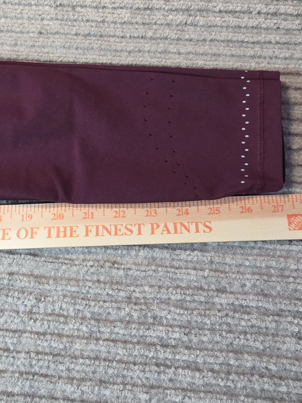 Lululemon Zoned In Tight Maroon Reflective Run Leggings 8 Breathable 27